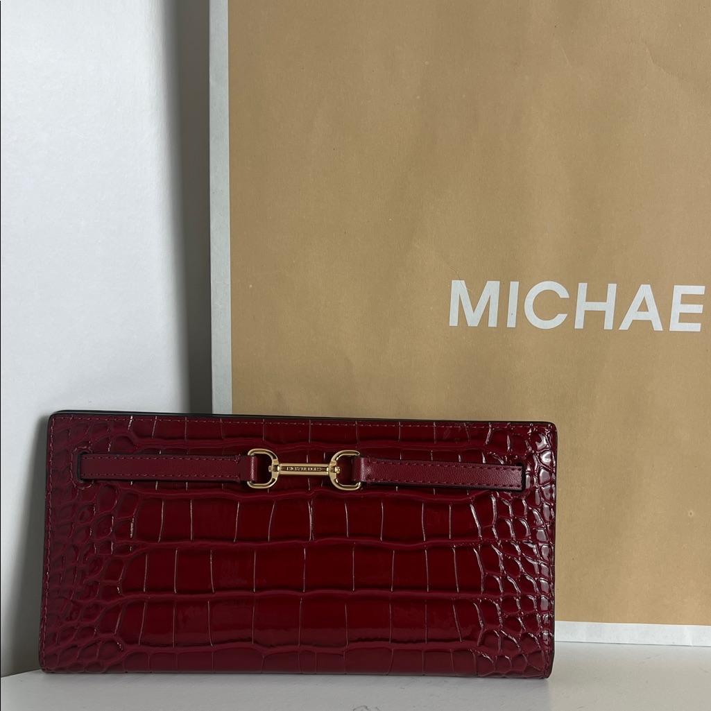 Michael Kors Crocodile-Embossed Wallet